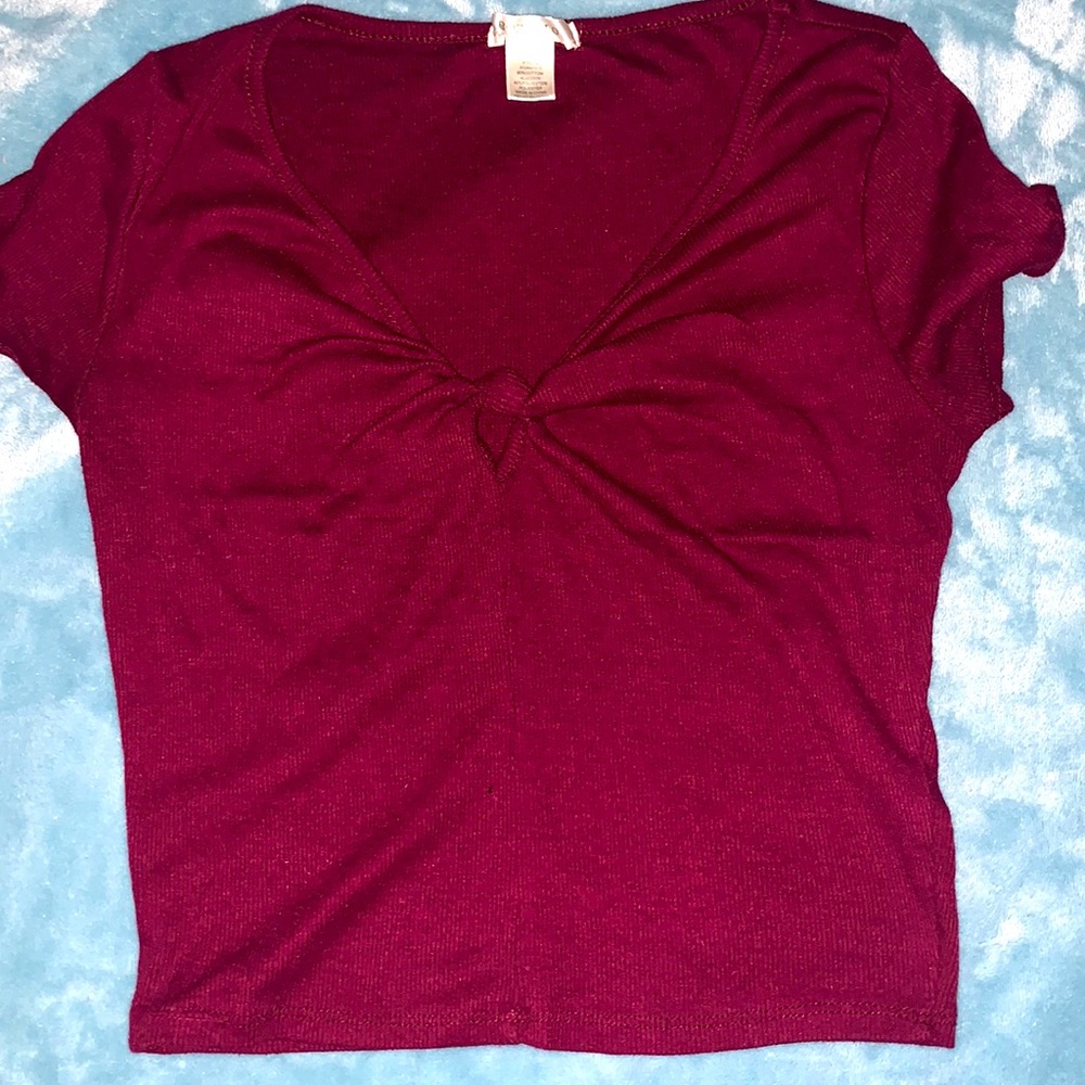 Maroon Crop Top size L